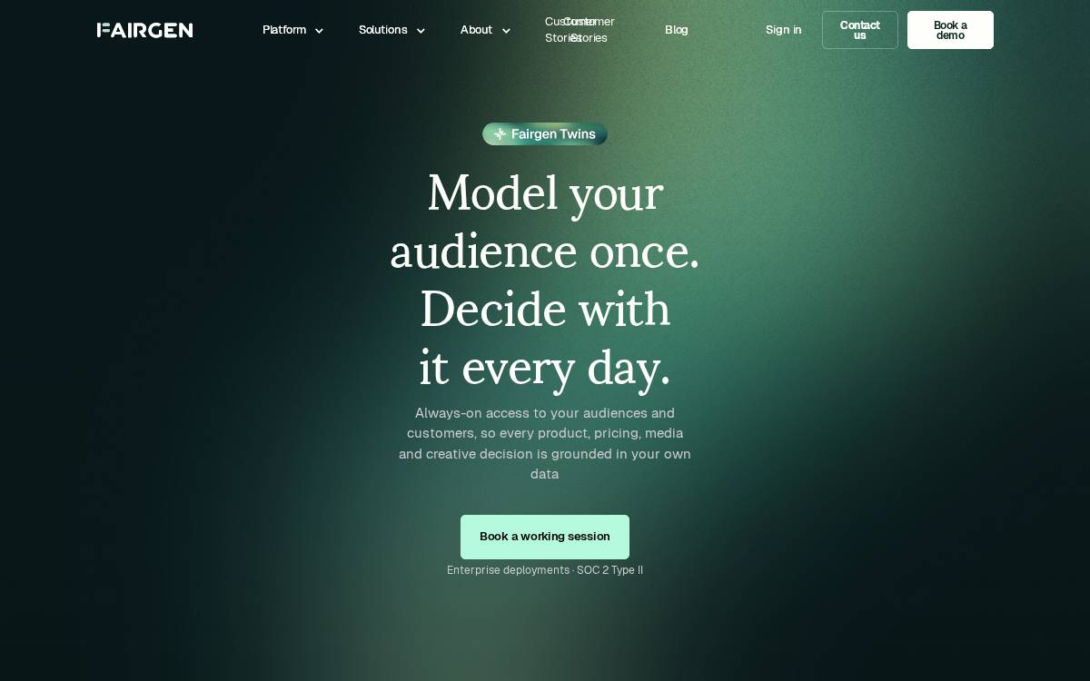 FairGen website preview