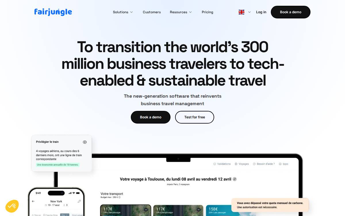 Fairjungle website preview
