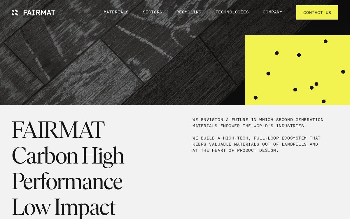 Fairmat website preview