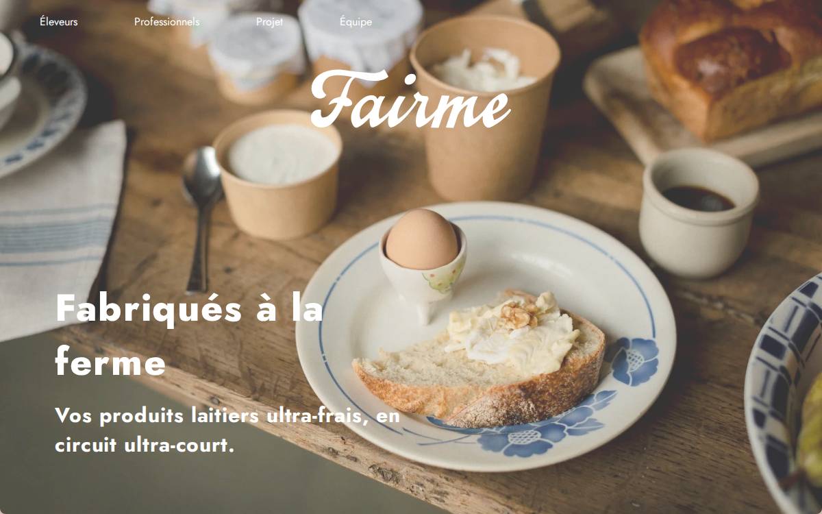 Fairme website preview