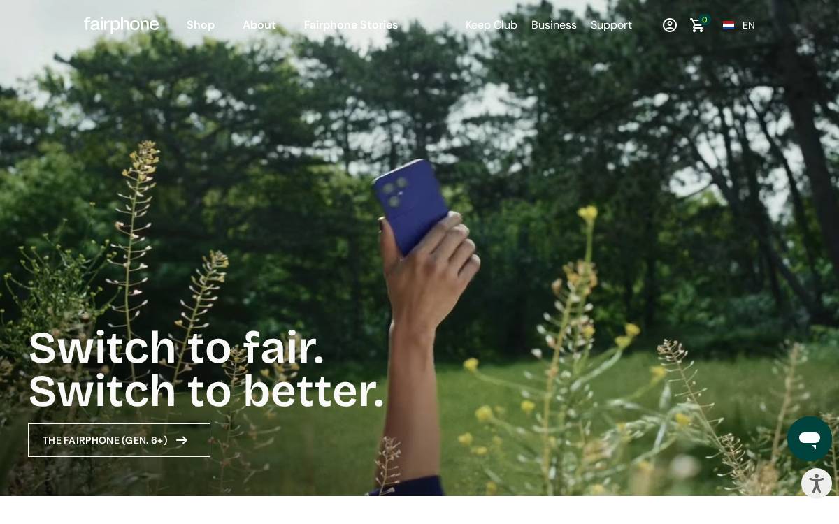 Fairphone website preview