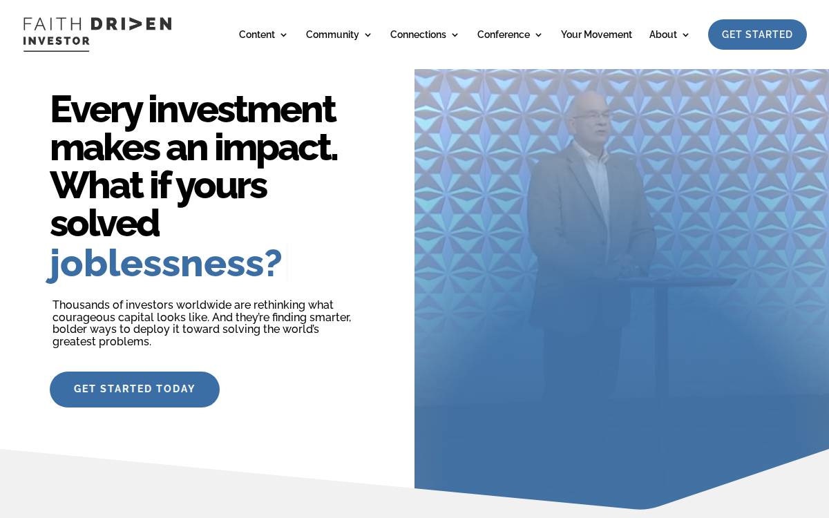 Faith-Driven Investor website preview
