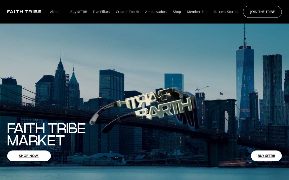 Faithtribe website preview