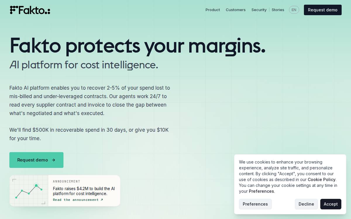 Fakto website preview