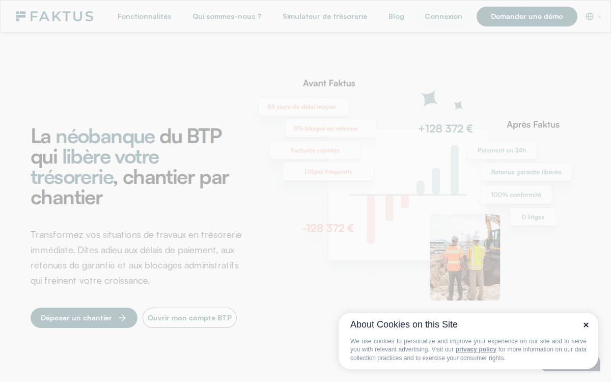 Faktus website preview