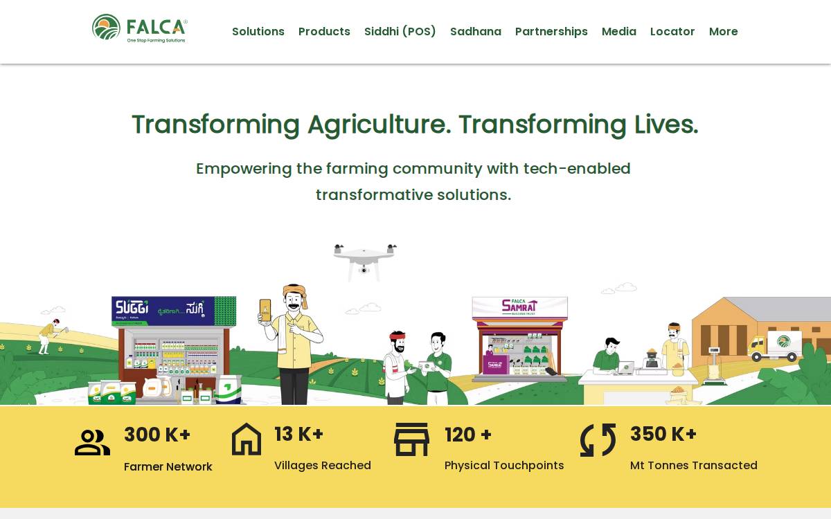 Falca website preview