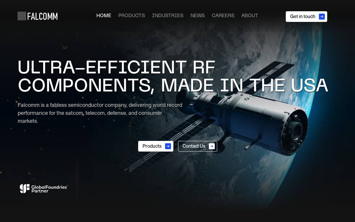Falcomm website preview