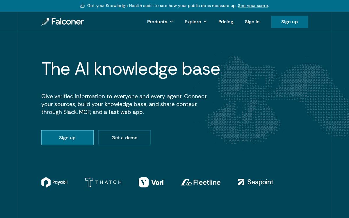 Falconer website preview