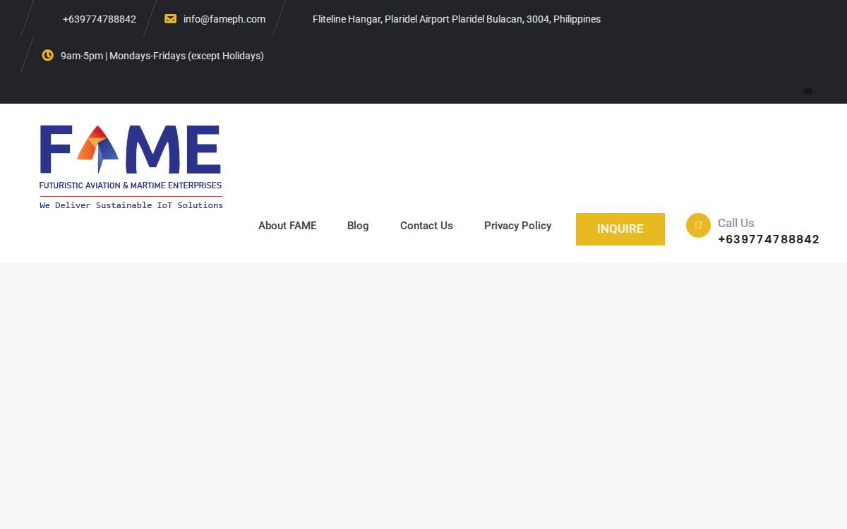 Fameph website preview