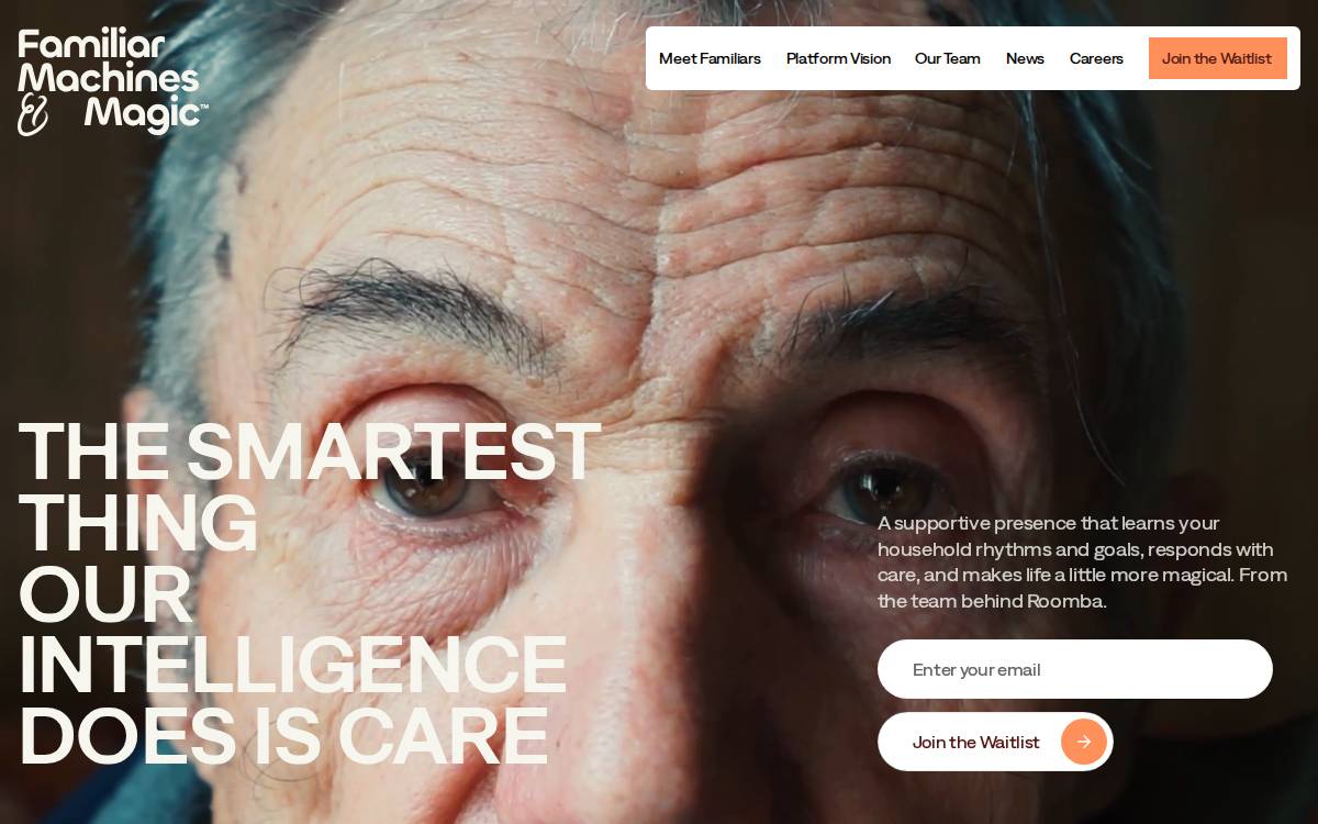 Familiarmachines website preview