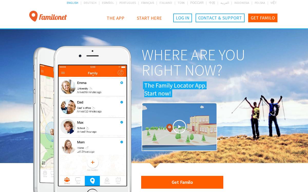 Familonet website preview