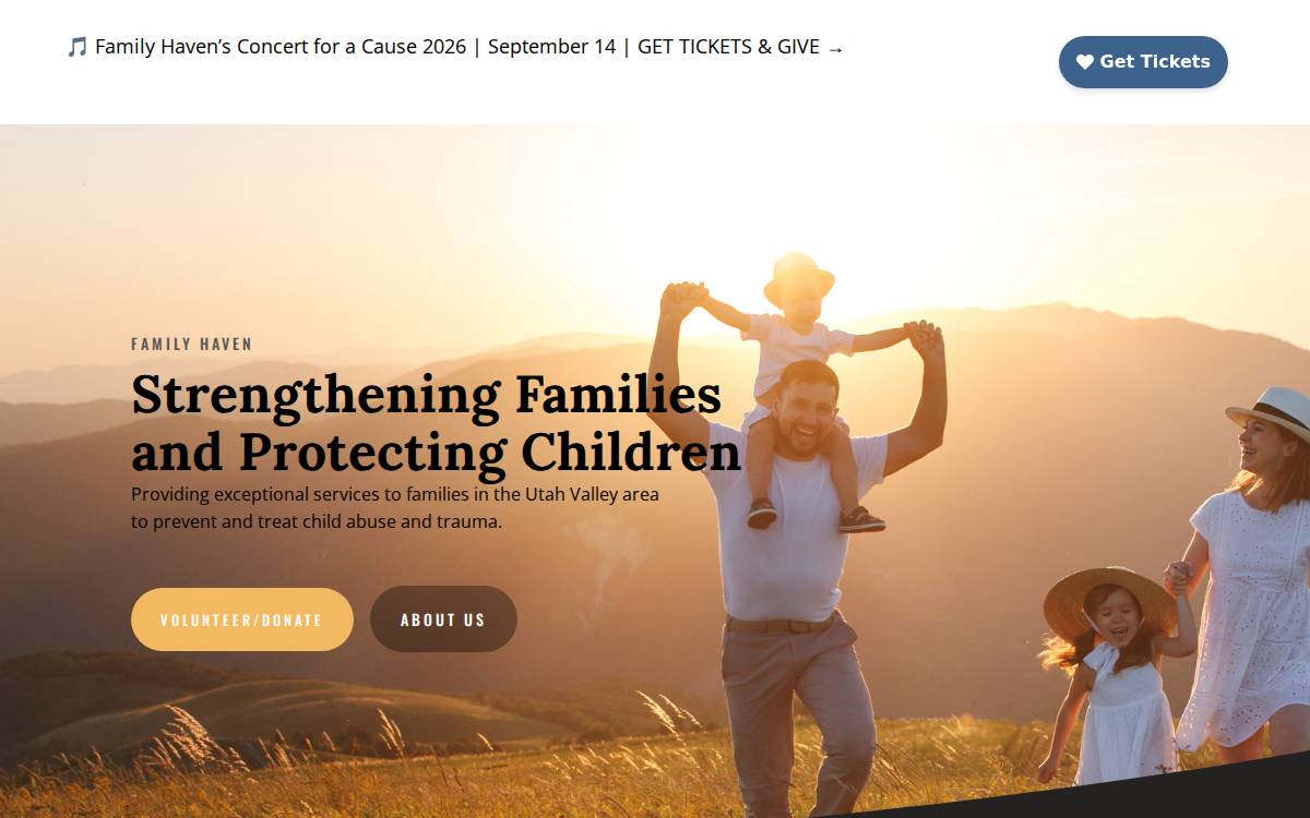 Family Haven website preview