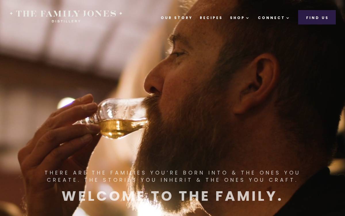 Family Jones website preview