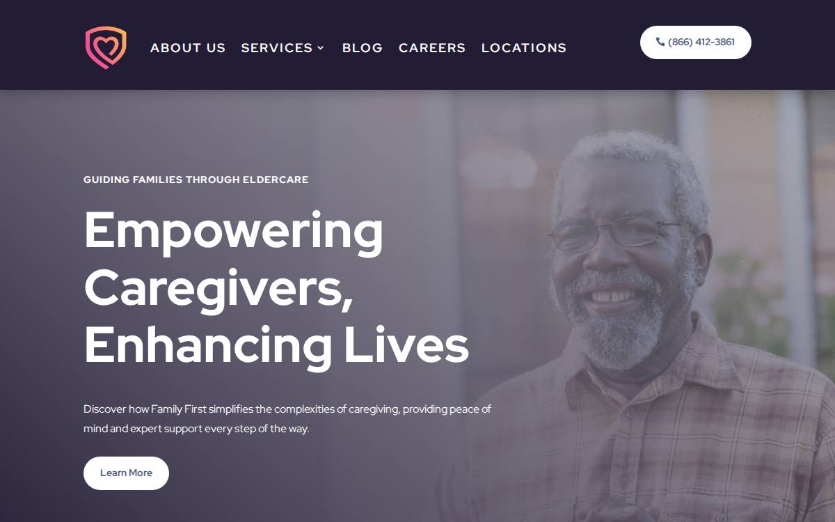 Familyfirstathome website preview