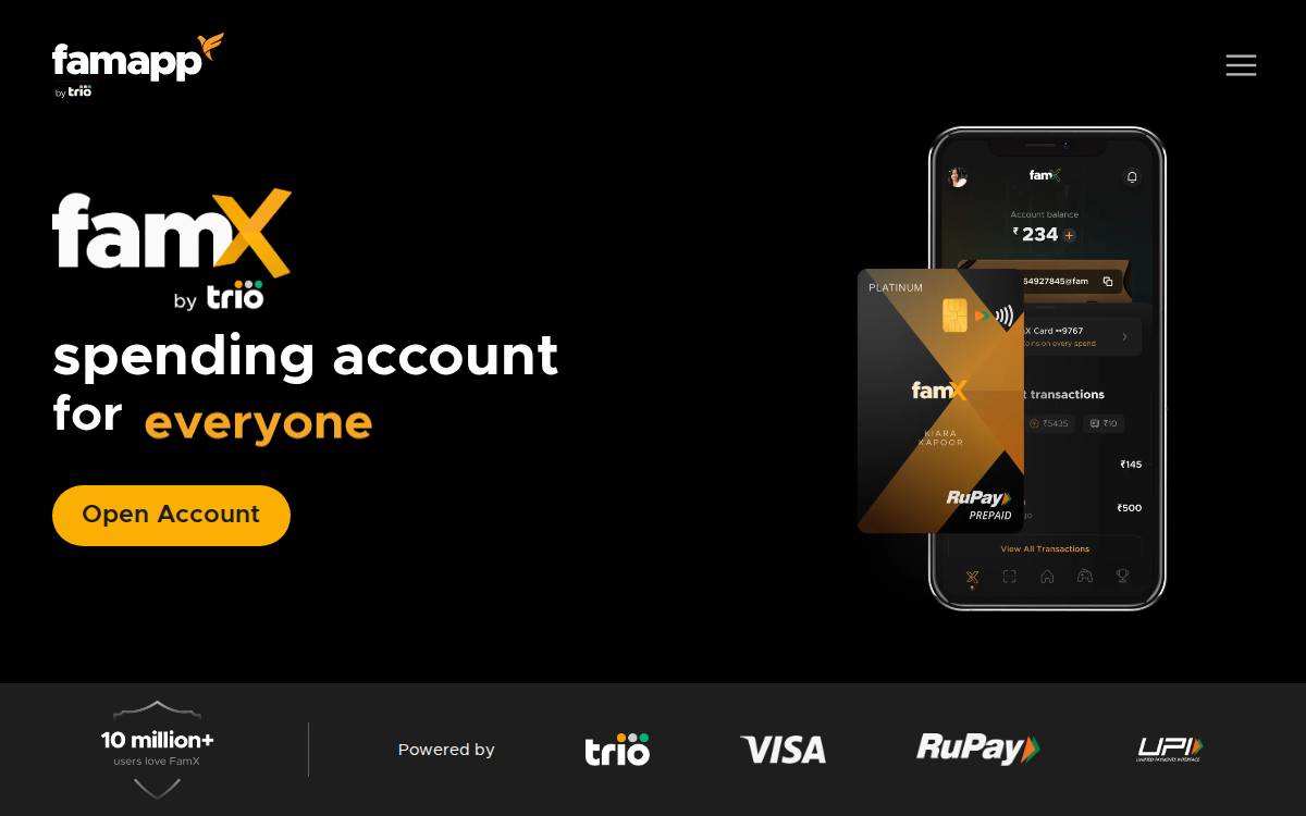 FamPay website preview