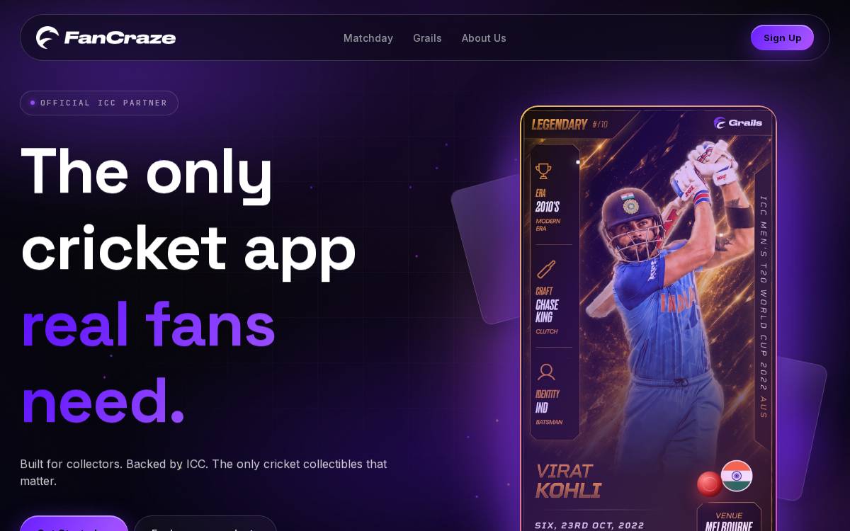 FanCraze website preview