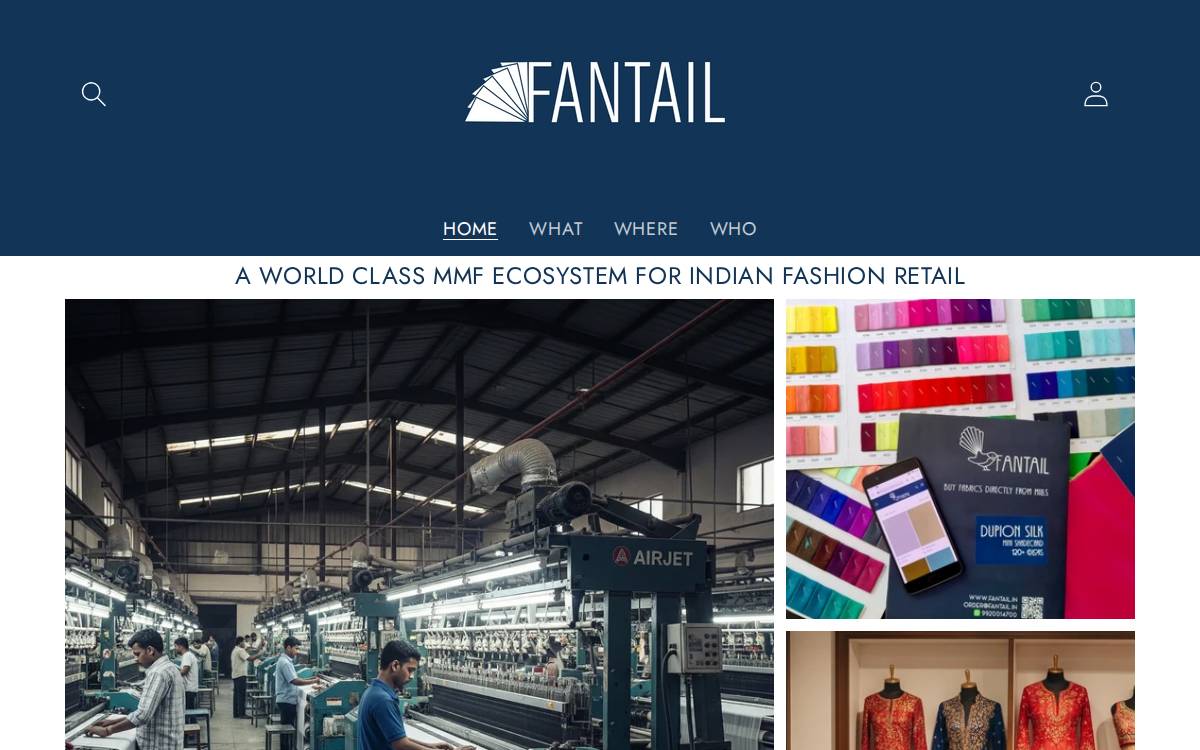 Fantail website preview