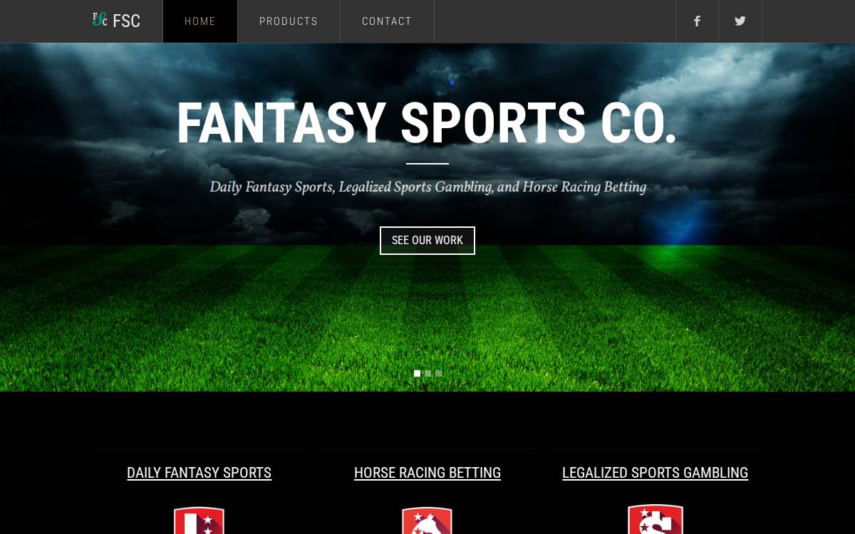Fantasy Sports website preview