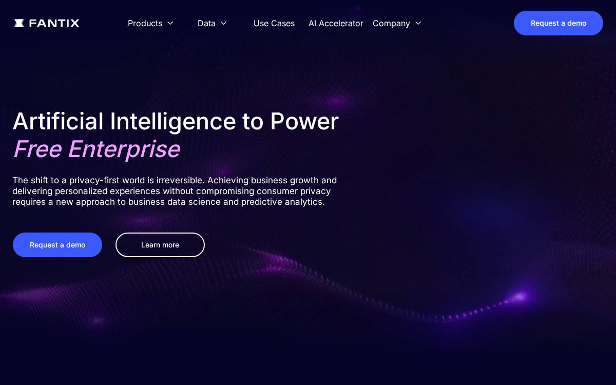 Fantix website preview
