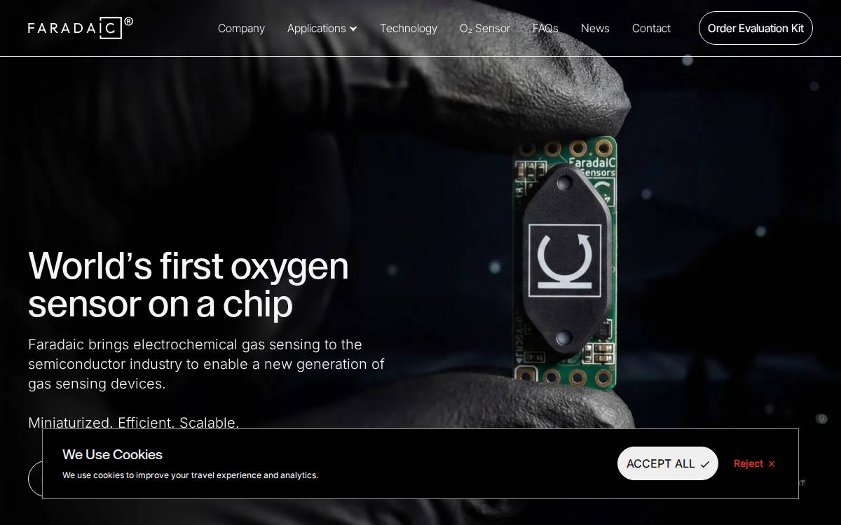 Faradaic website preview