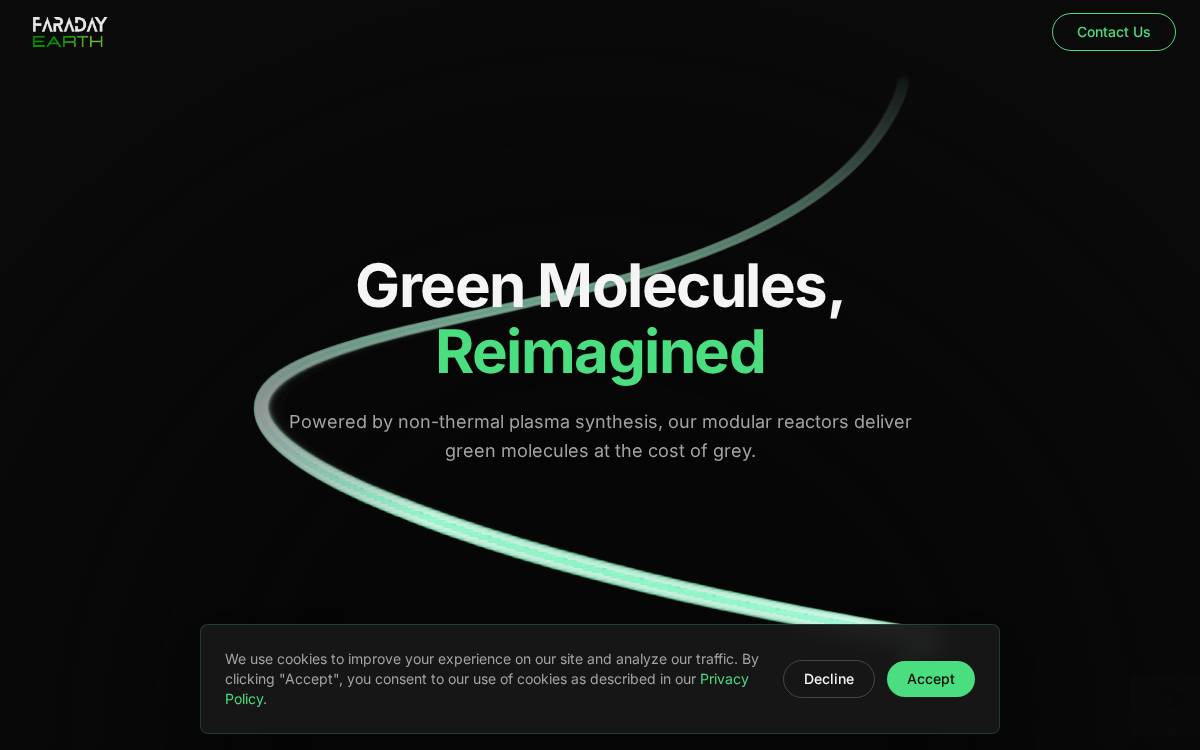 Faraday Earth Inc. website preview