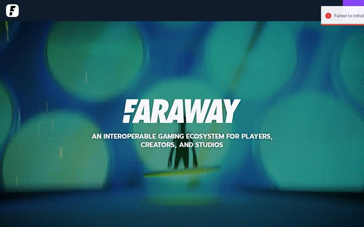 Faraway website preview
