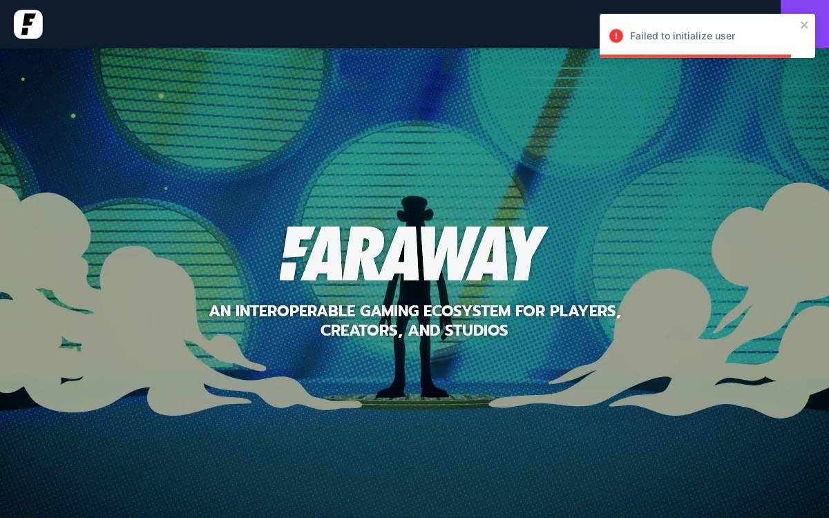 Faraway website preview