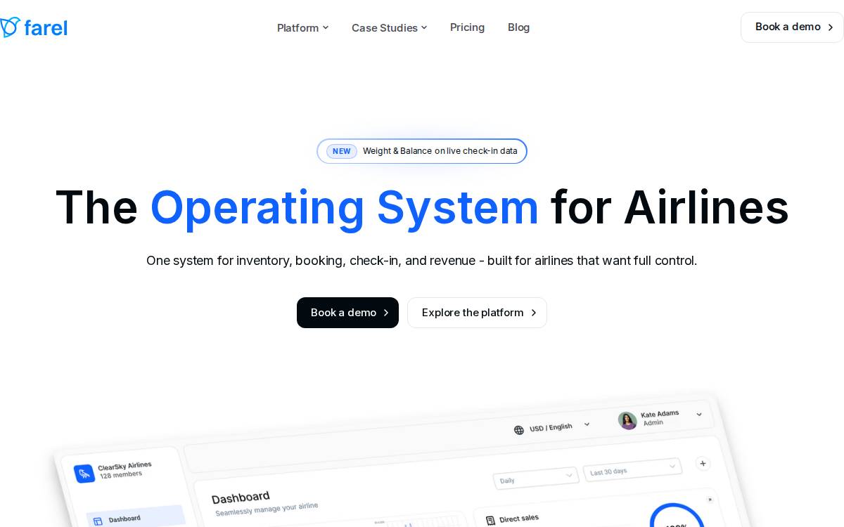 Farel website preview