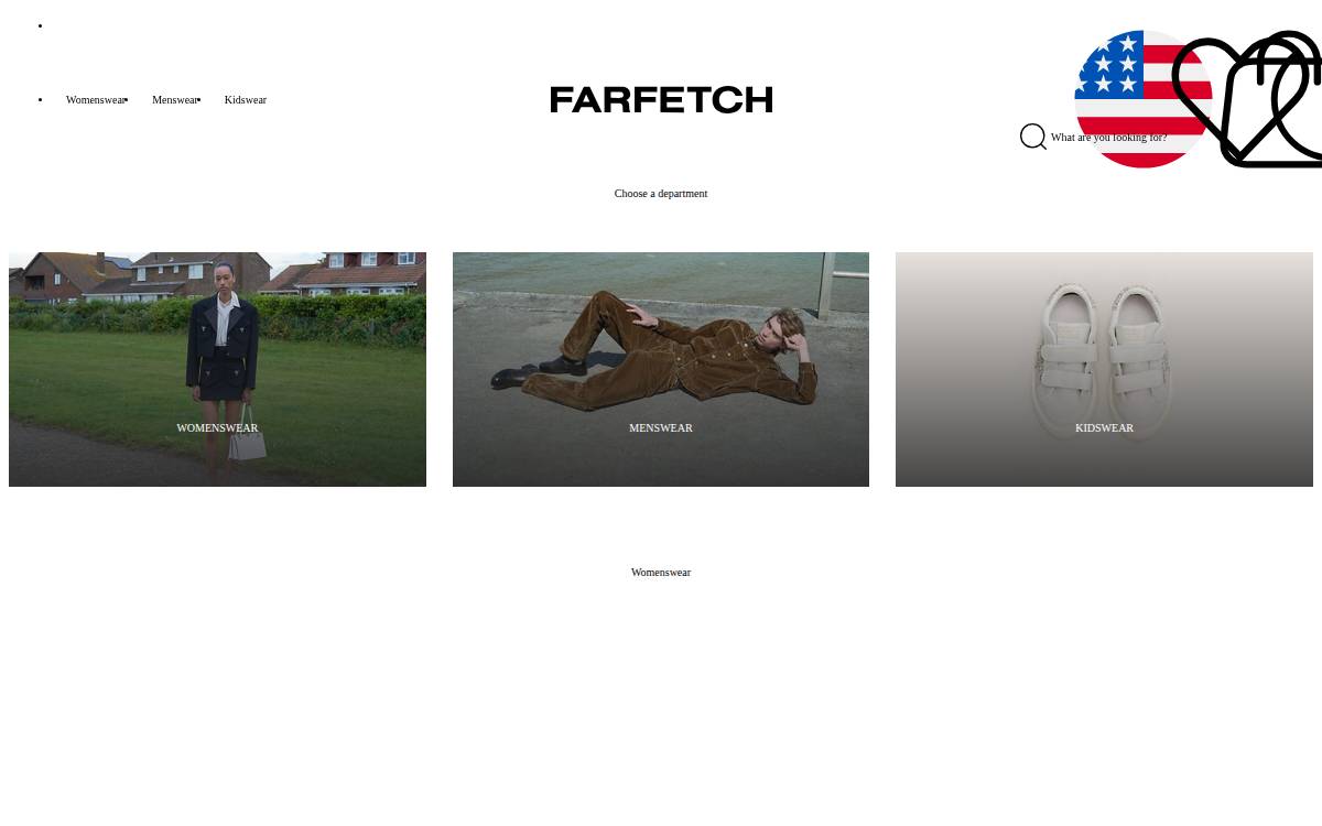 Farfetch website preview