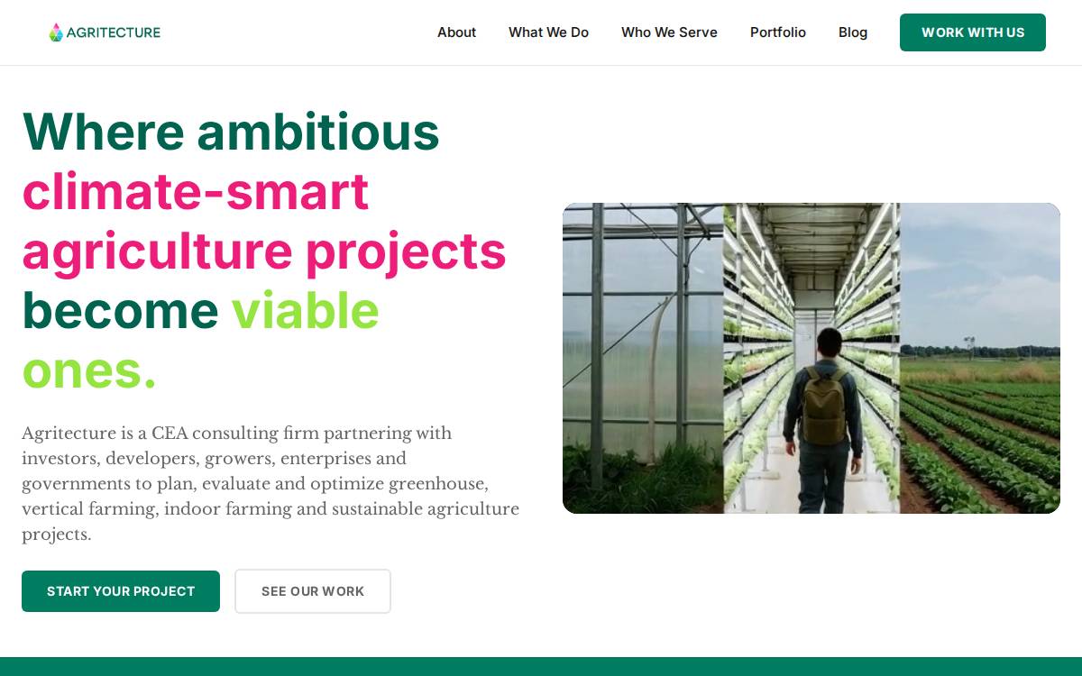 Farm One website preview