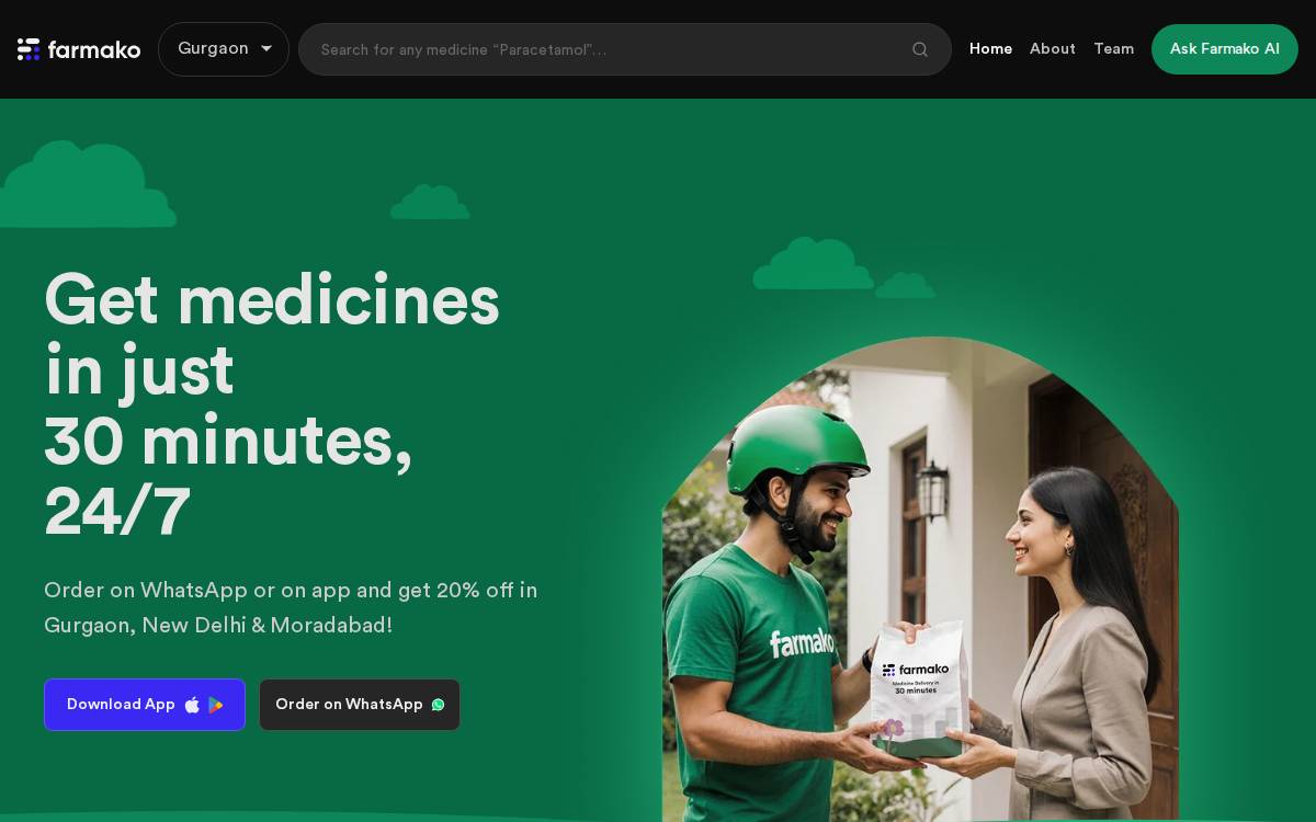 Farmako Healthcare website preview
