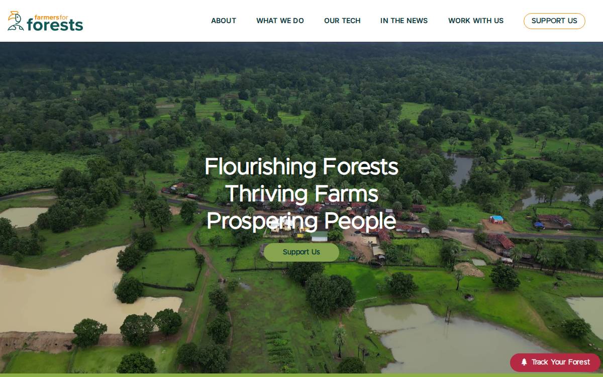 Farmers For Forests website preview