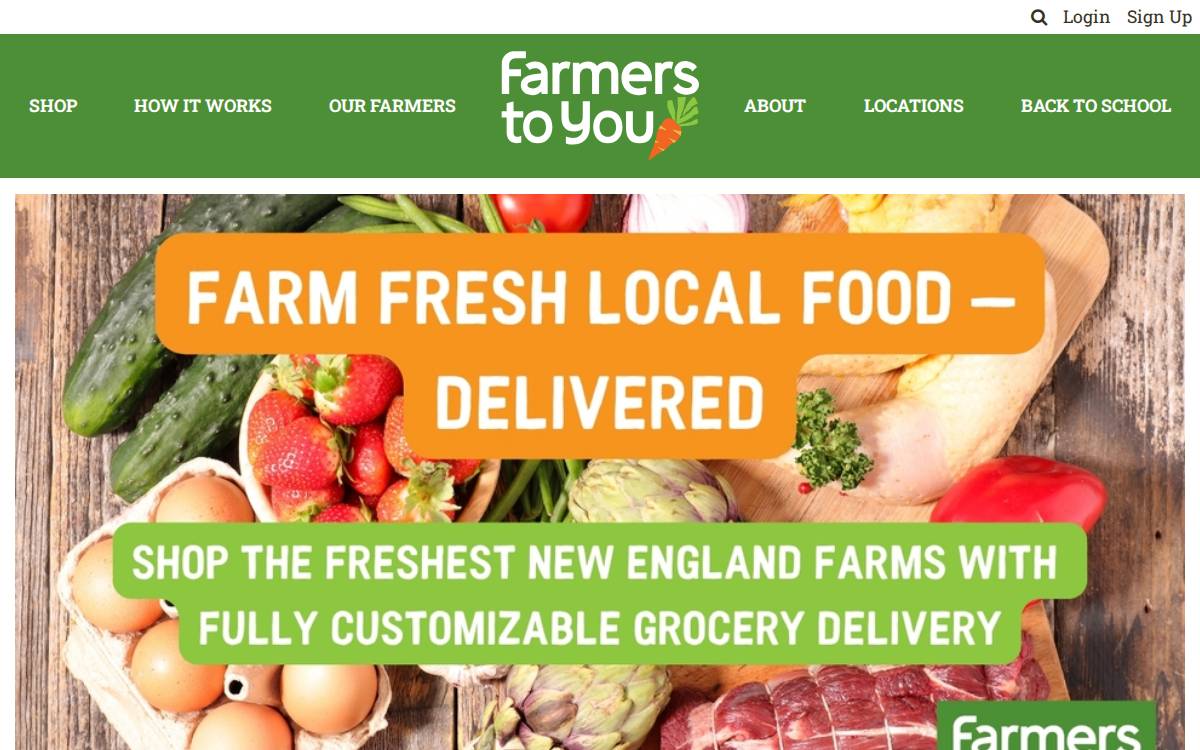 Farmers To You website preview