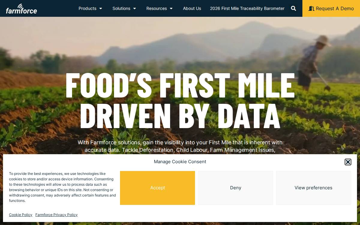 FarmForce website preview