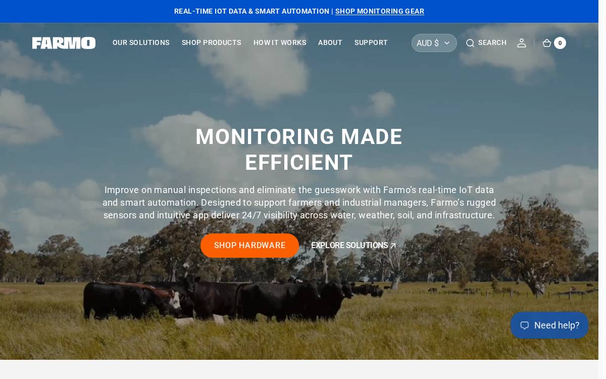 Farmo website preview