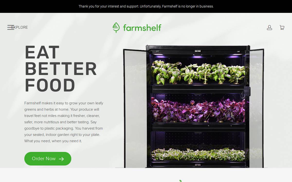 Farmshelf website preview