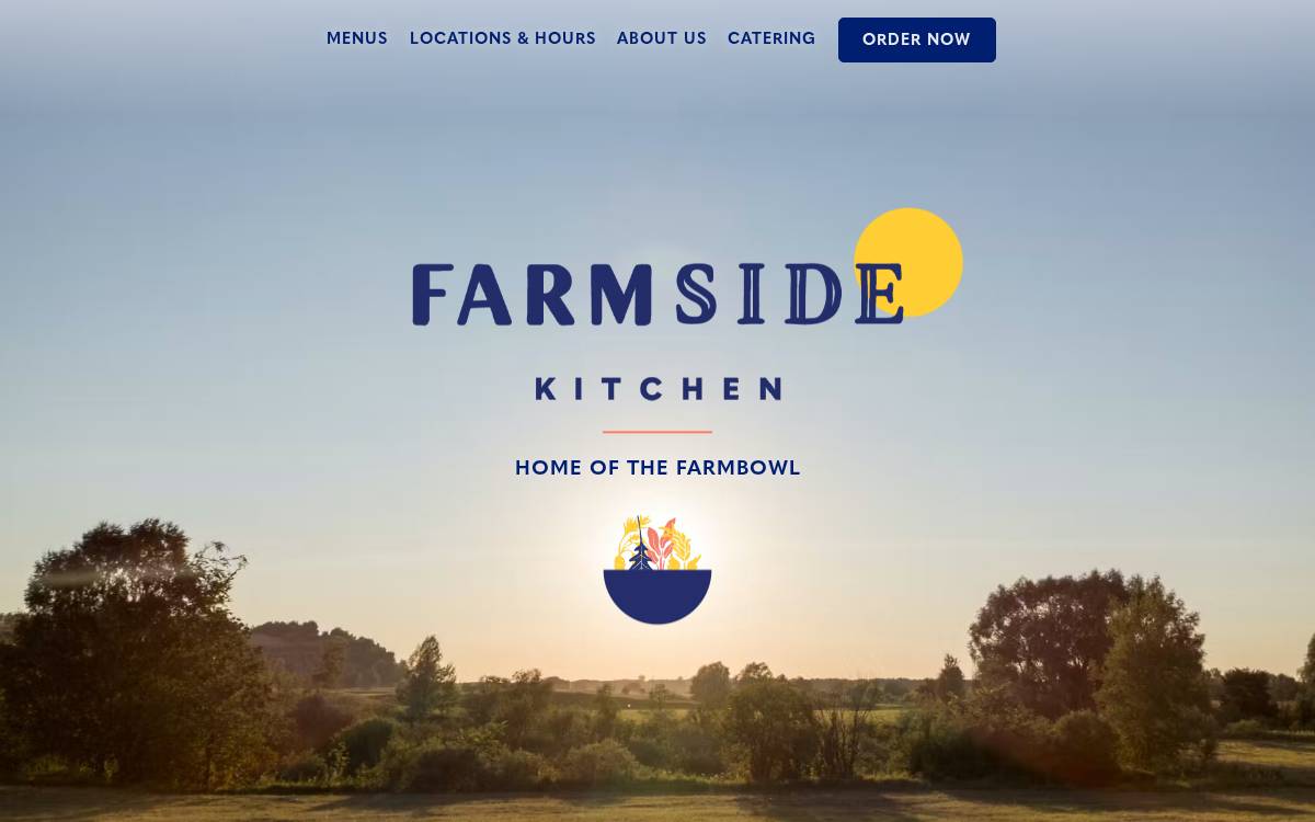 Farmside Kitchen website preview