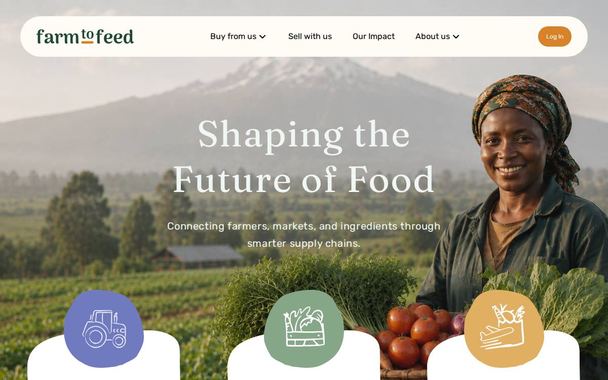 Farmtofeedkenya website preview