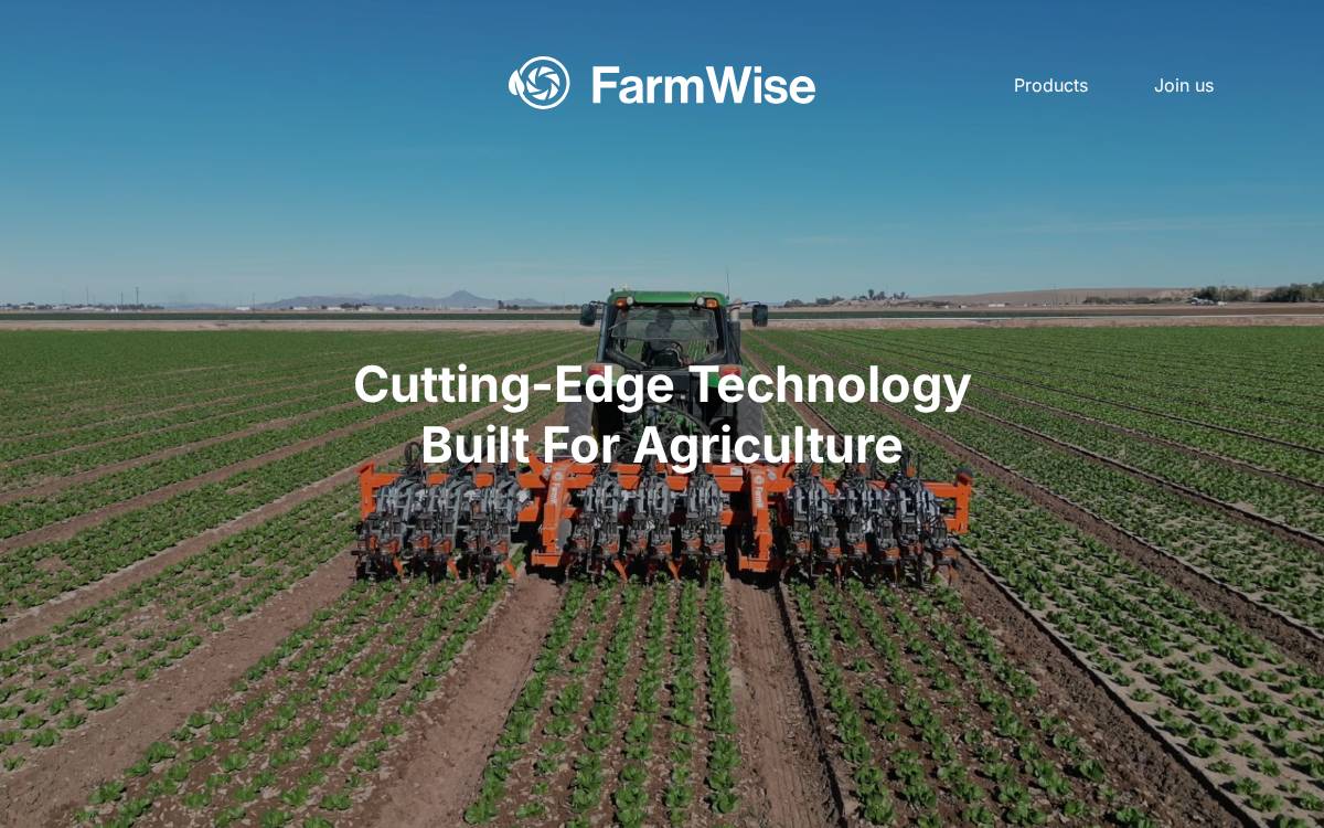 Farmwise Labs website preview