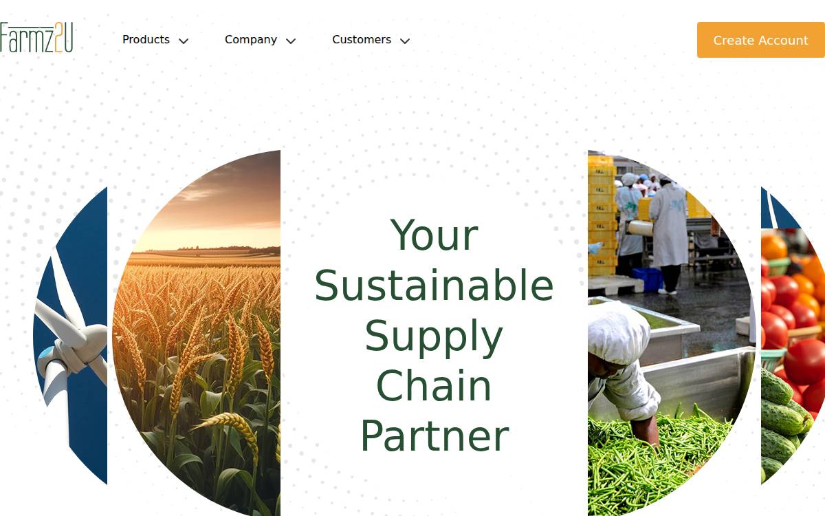 Farmz2U website preview