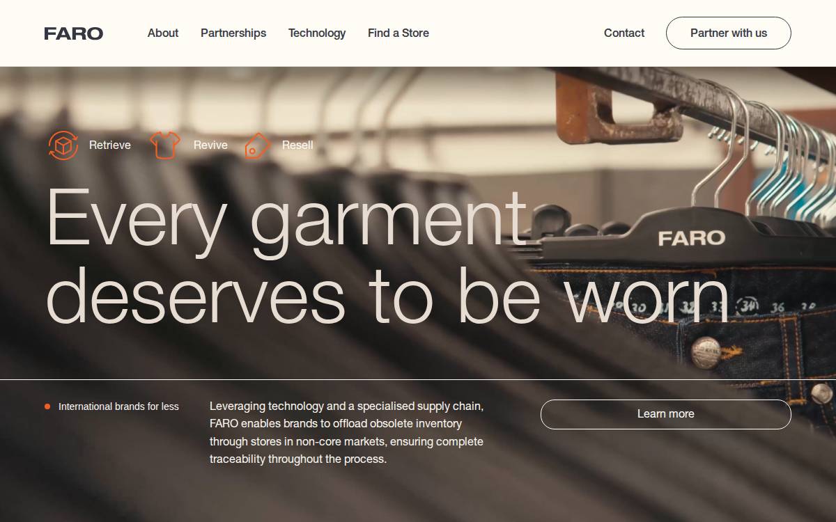FARO website preview
