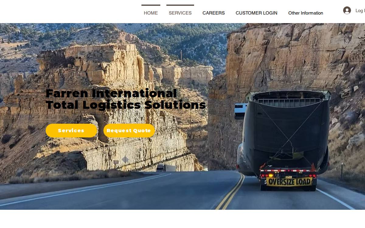 Farreninternational website preview