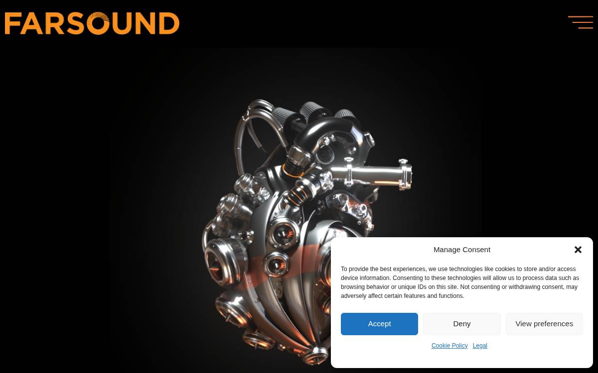 Farsound website preview