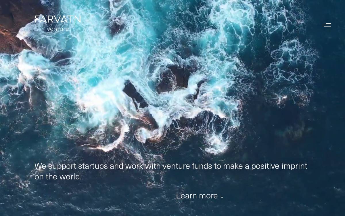 Farvatn Ventures website preview