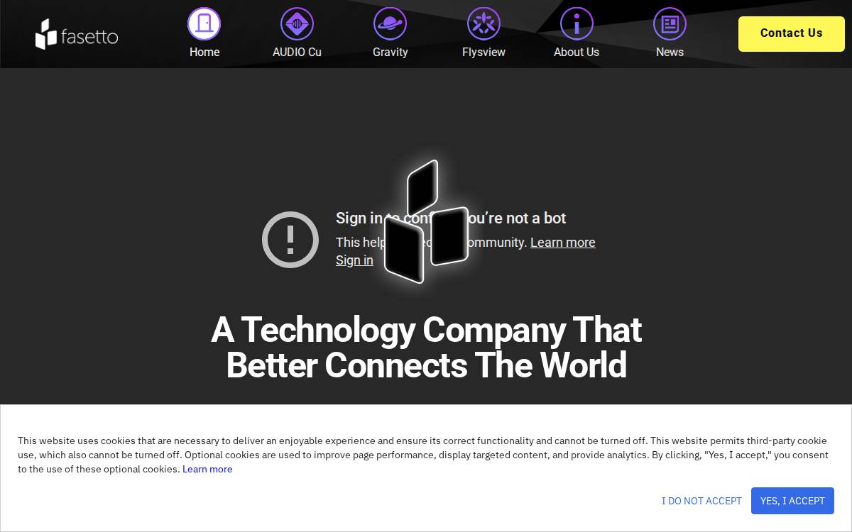 Fasetto website preview