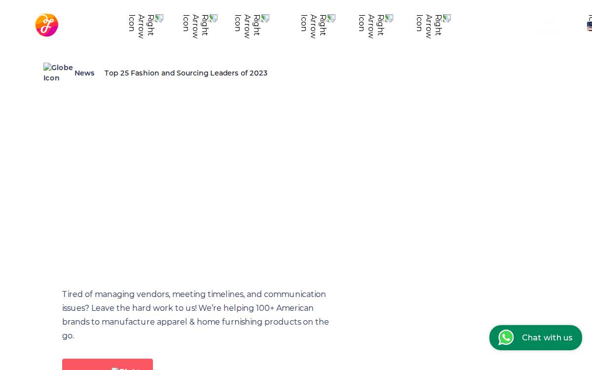 Fashinza website preview
