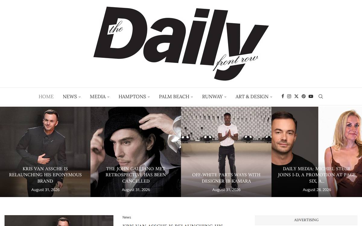 Fashionweekdaily website preview