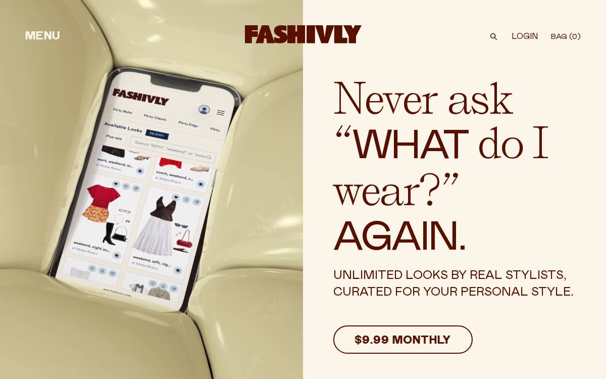 Fashivly website preview