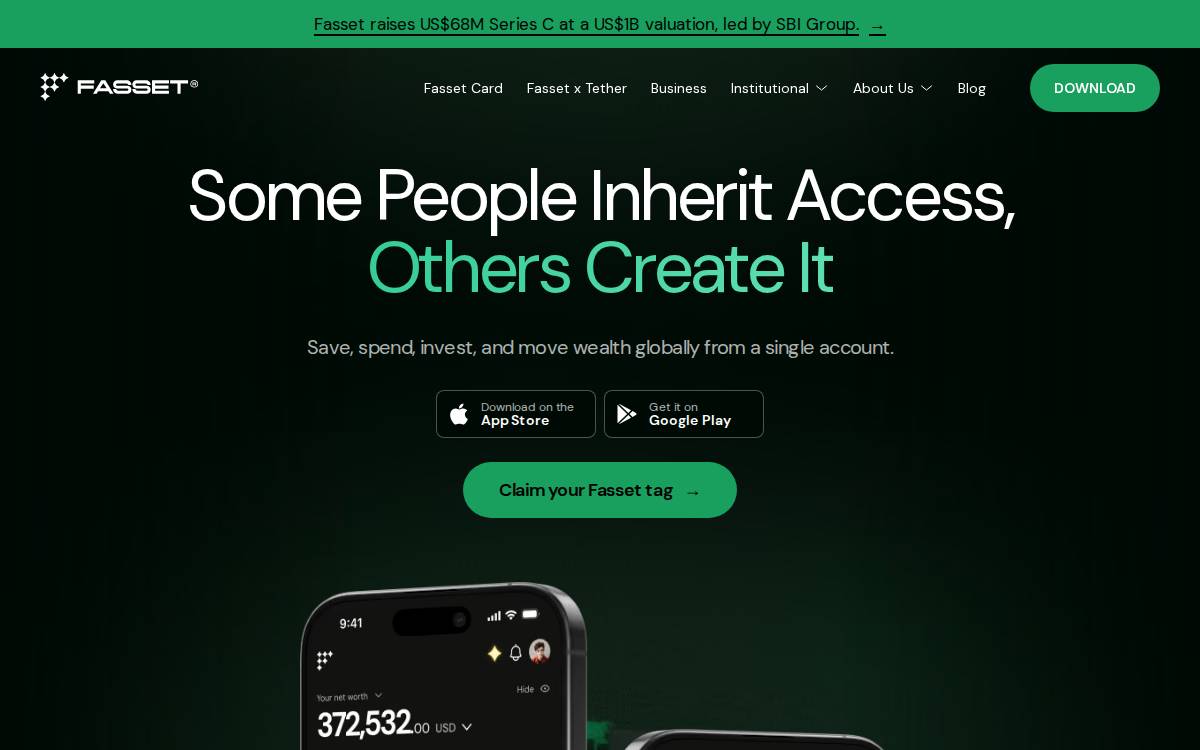 Fasset website preview