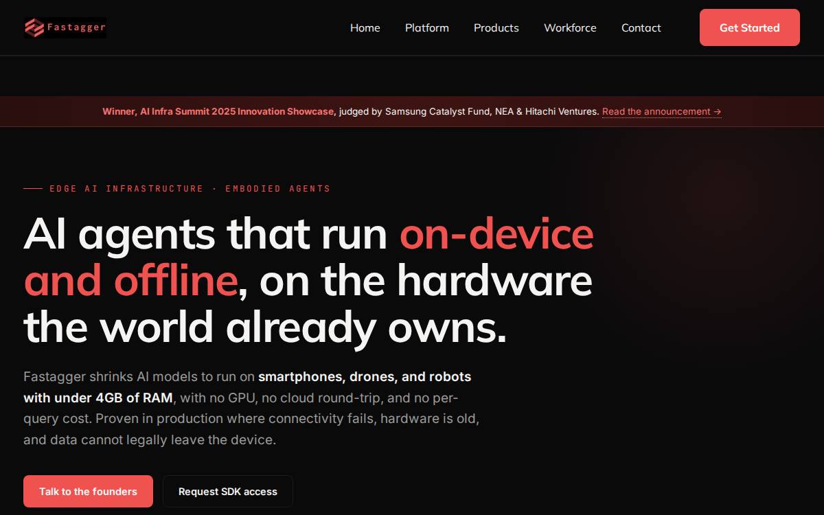Fastagger website preview